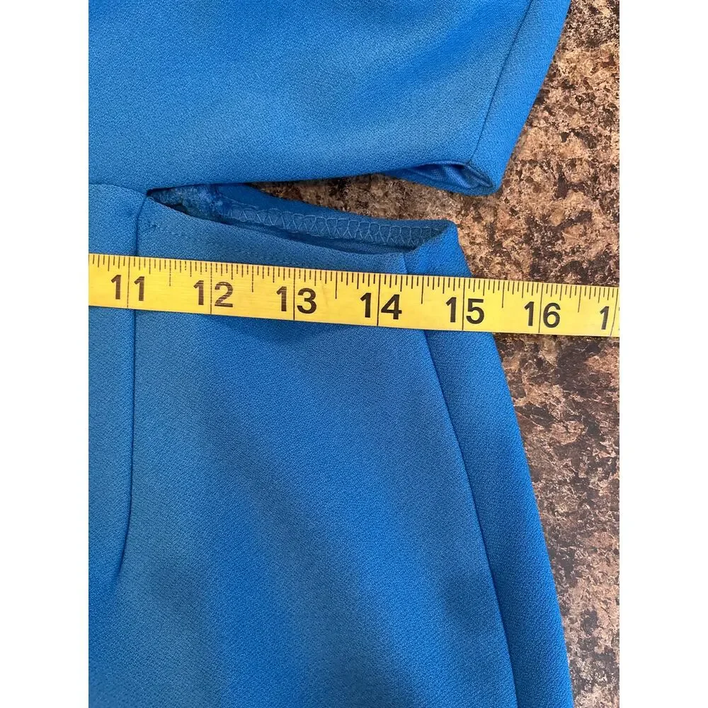 Princess Polly Alaska Strapless Mini Dress Blue Cutout Bodycon Party Size 10 NWT